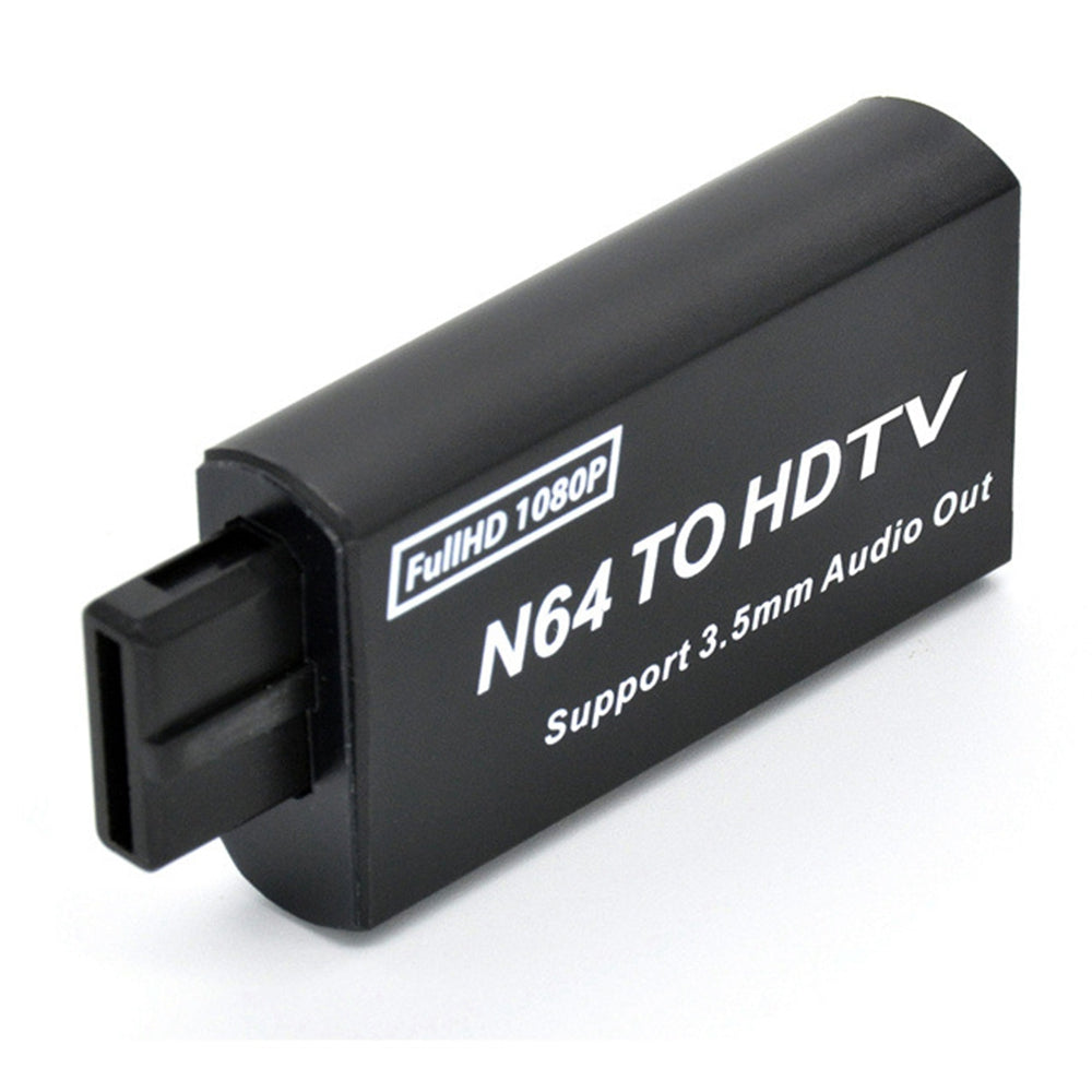 Plug and Play Game Console to HDMI Converter for N64 / SNES / NGC HDMI Adapter Compatible with 3.5mm Audio Output Plug and Play Game Console to HDMI Converter for N64 / SNES / NGC HDMI Adapter Compatible with 3.5mm Audio Output